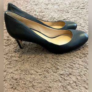 Banana Republic Black Leather Heels Size 6.5